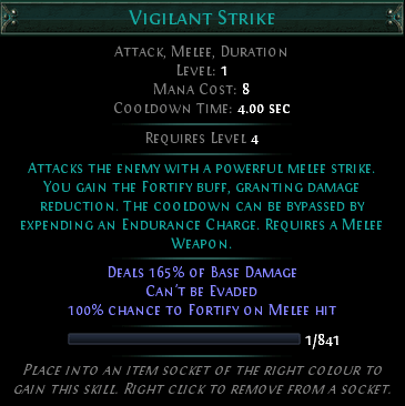 Vigilant Strike Skill
